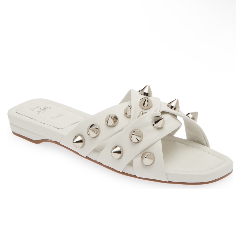 NWT 100% Authentic Christian Louboutin Miss Spika Club Slide Sandal